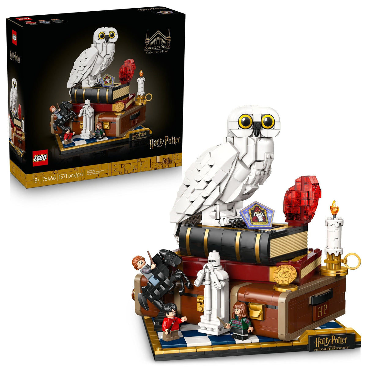 Sorcerer's Stone – Collectors' Edition Toy Building Set - 76466, 1571-pcs, Ages 18+