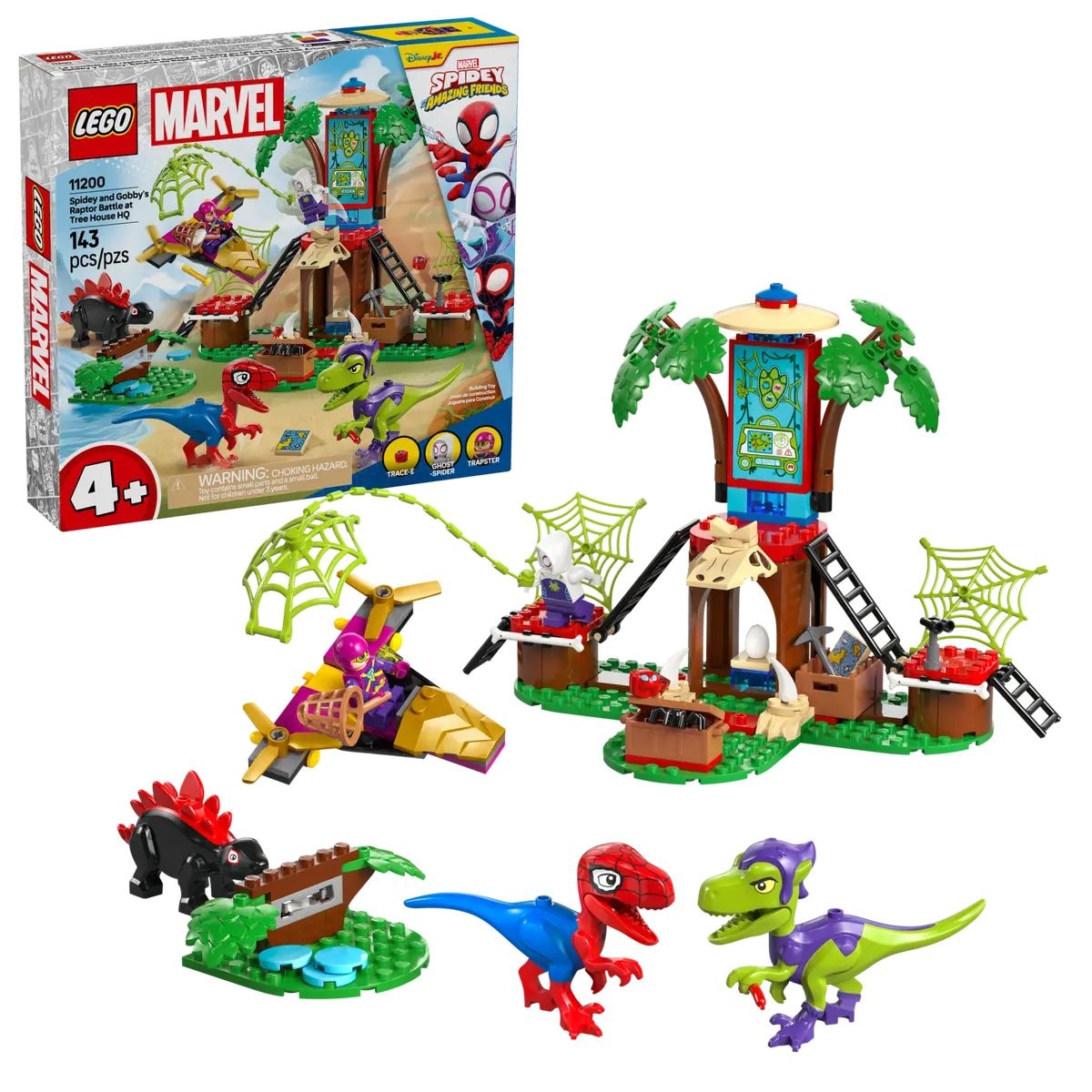 Marvel and Gobby's Raptor Battle at Tree House HQ - 11200, 143-pcs, Ages 4+