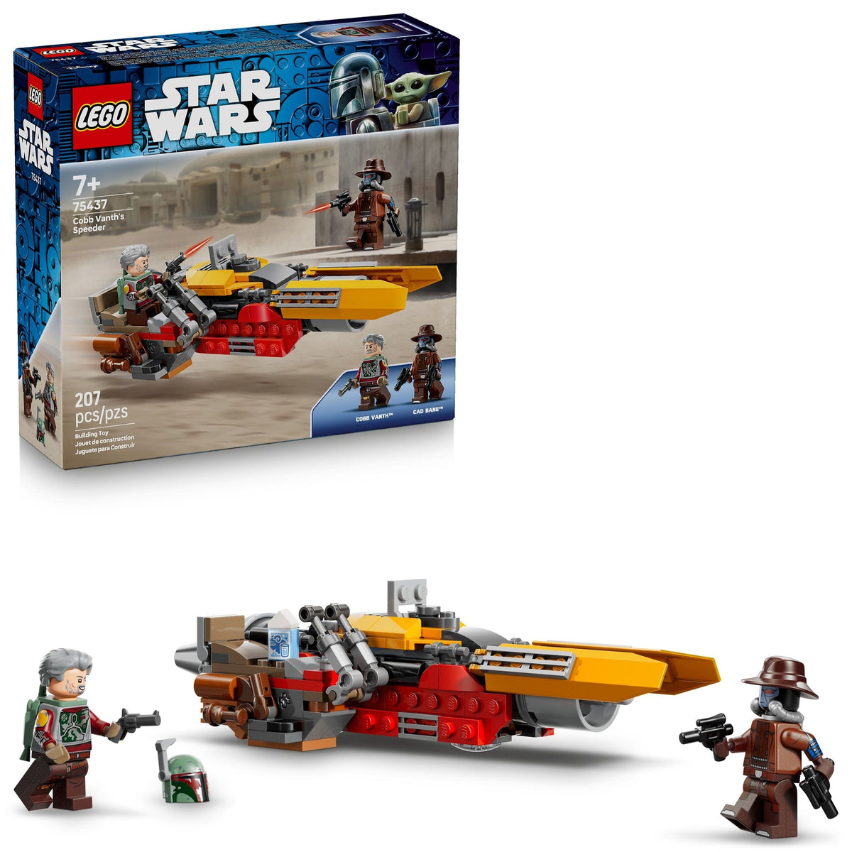 Cobb Vanth’s Speeder Toy Building Set - 75437, 207-pcs, Ages 7+