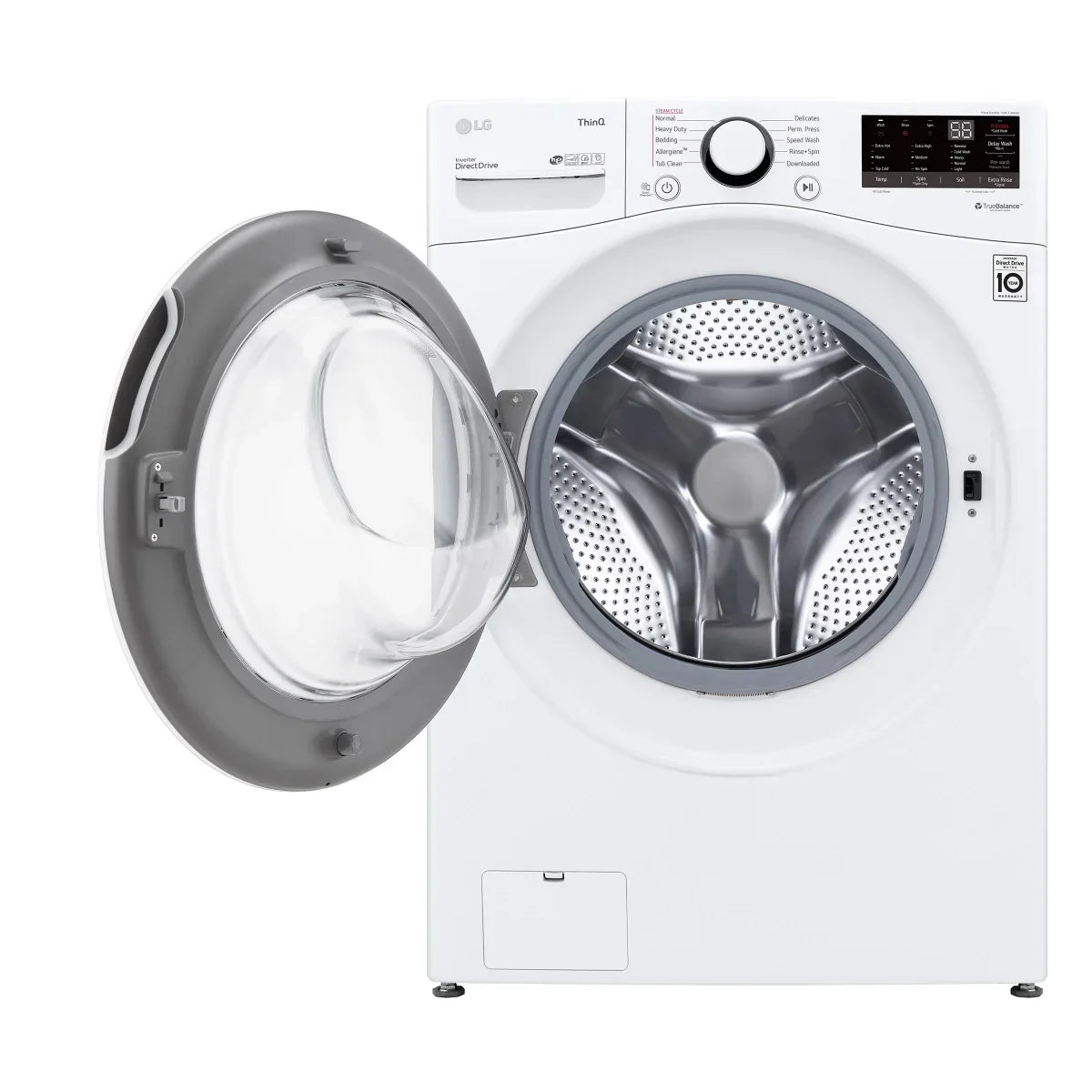 LG Graphite Steel 5.2 cu. ft. AI DD Front Load Steam Washer with ThinQ Technology (Wi-Fi Enabled)