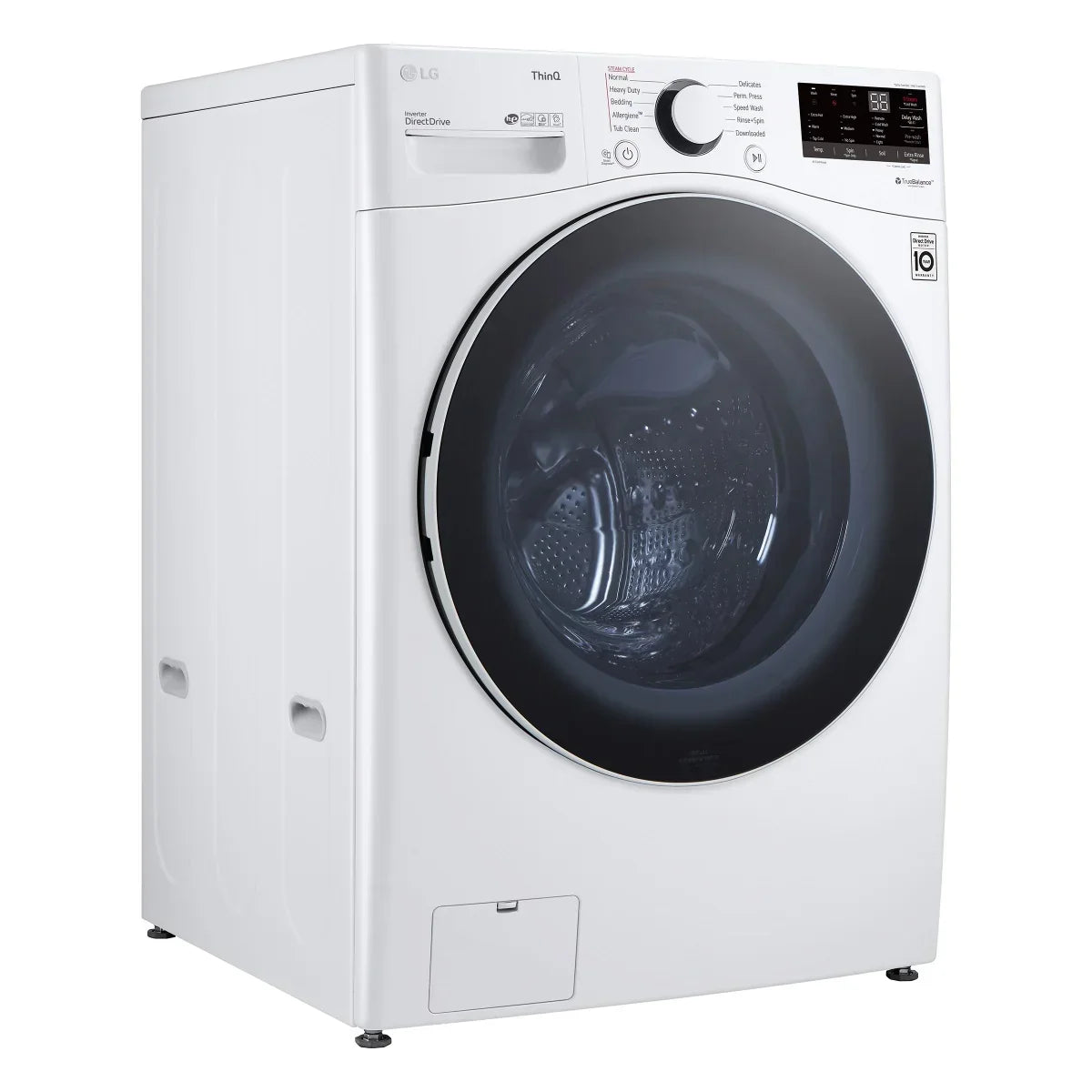 LG Graphite Steel 5.2 cu. ft. AI DD Front Load Steam Washer with ThinQ Technology (Wi-Fi Enabled)