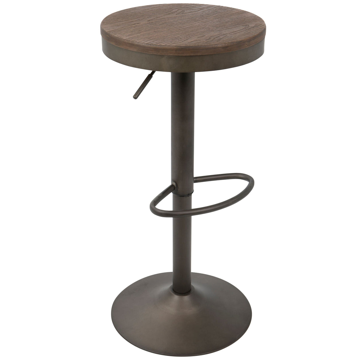 Dakota Adjustable Barstool, Brown, 2-pc