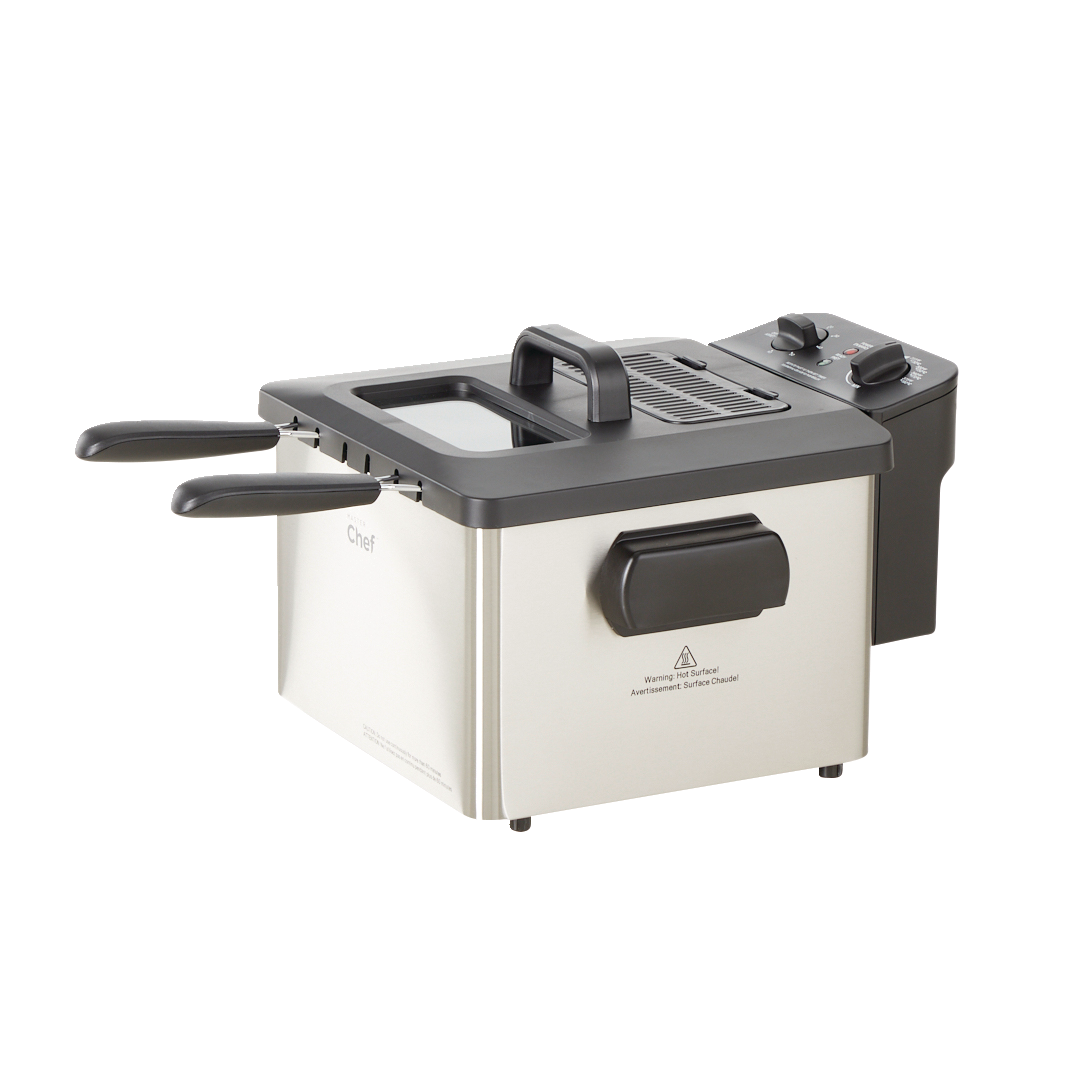 Deep Fryer with 2 Basket Capacity, Stainless Steel, 4.5-L