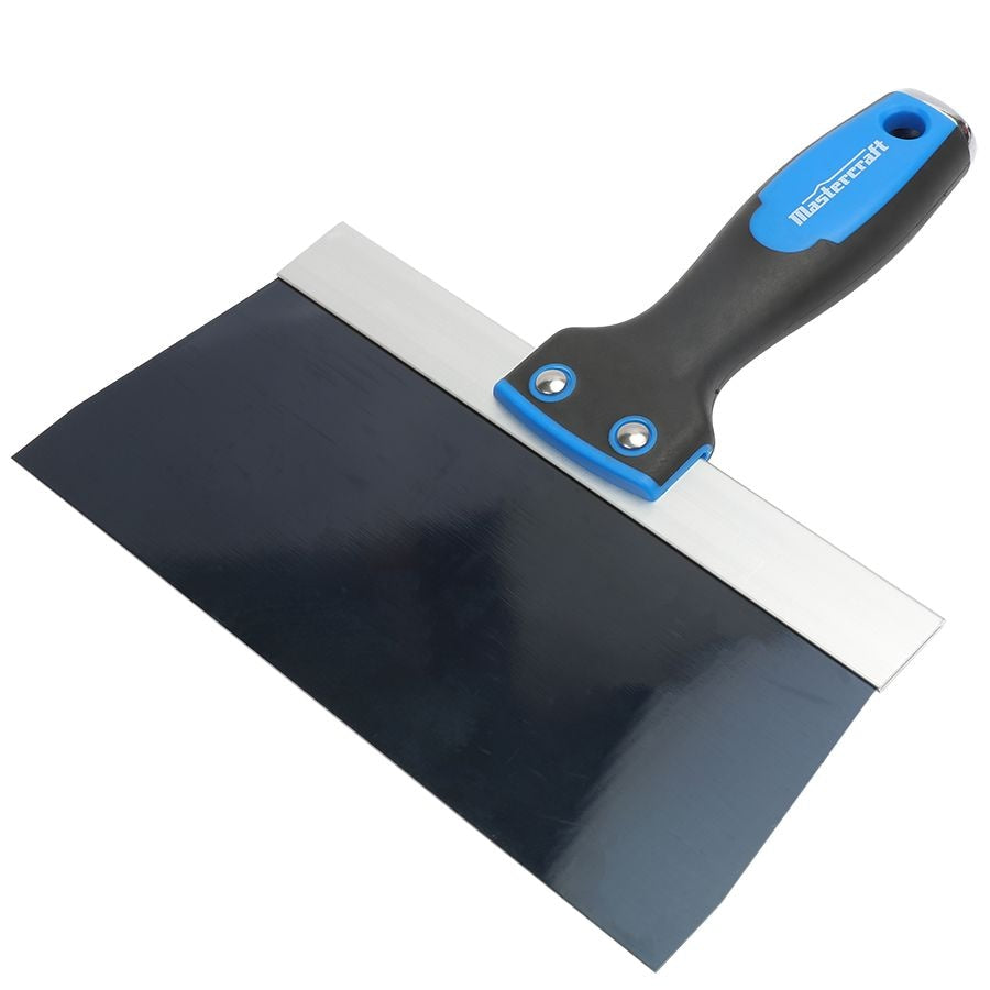 Drywall Patching & Taping Knife with Solvent-Resistant Blue Steel Blade, 8-in