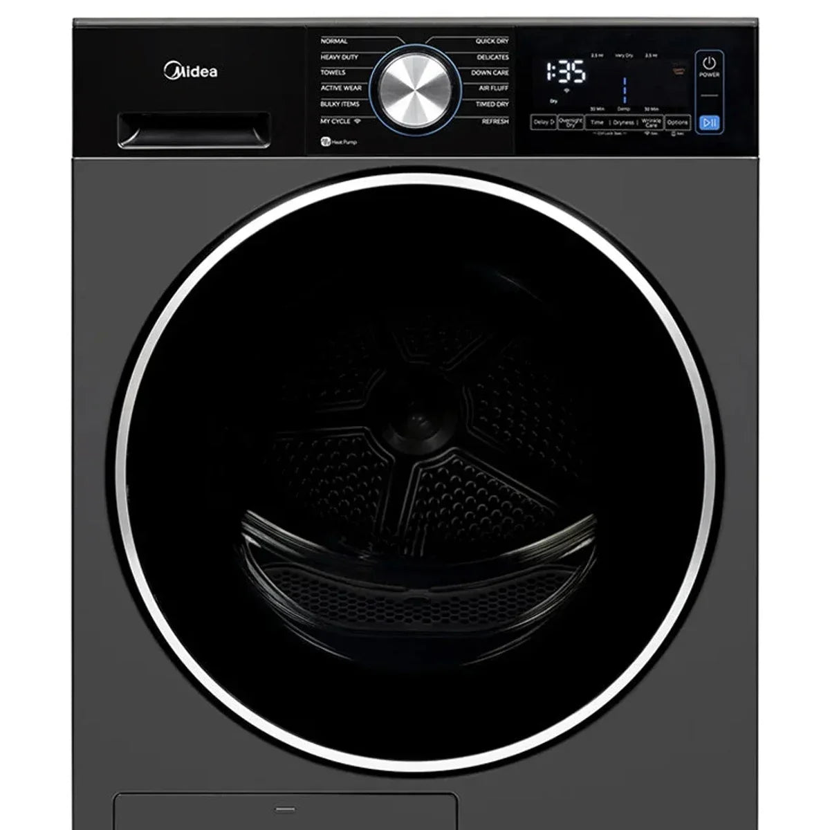 4.4 cu. ft. Graphite Steel Electric Ventless Dryer with Heat Pump and Stacking Kit