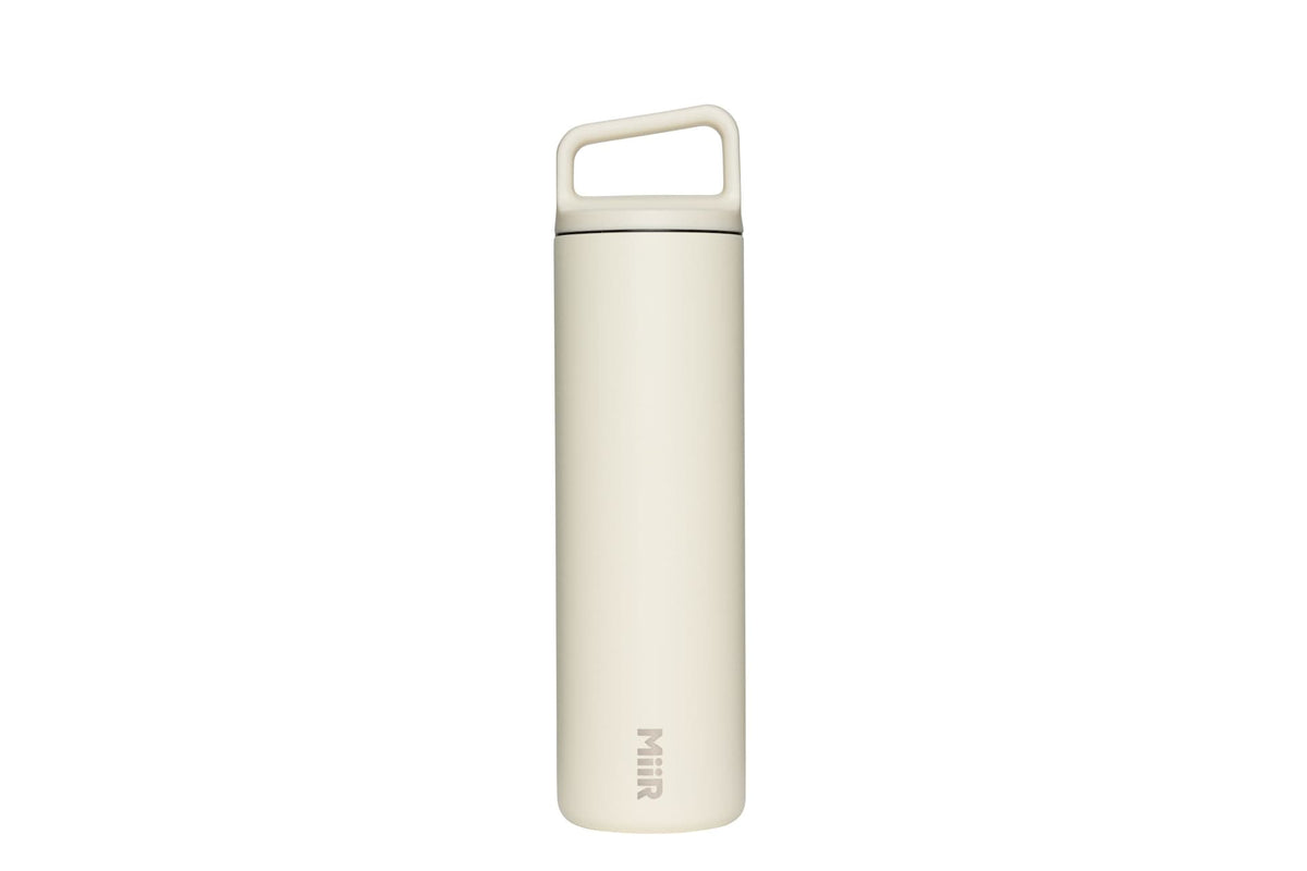 Wide Mouth Stainless Steel Insulated Travel Water Bottle, Sandstone White, 20-oz