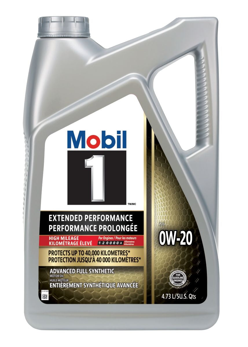 Extended Performance High Mileage 0W20 Synthetic Engine/Motor Oil, 4.73-L