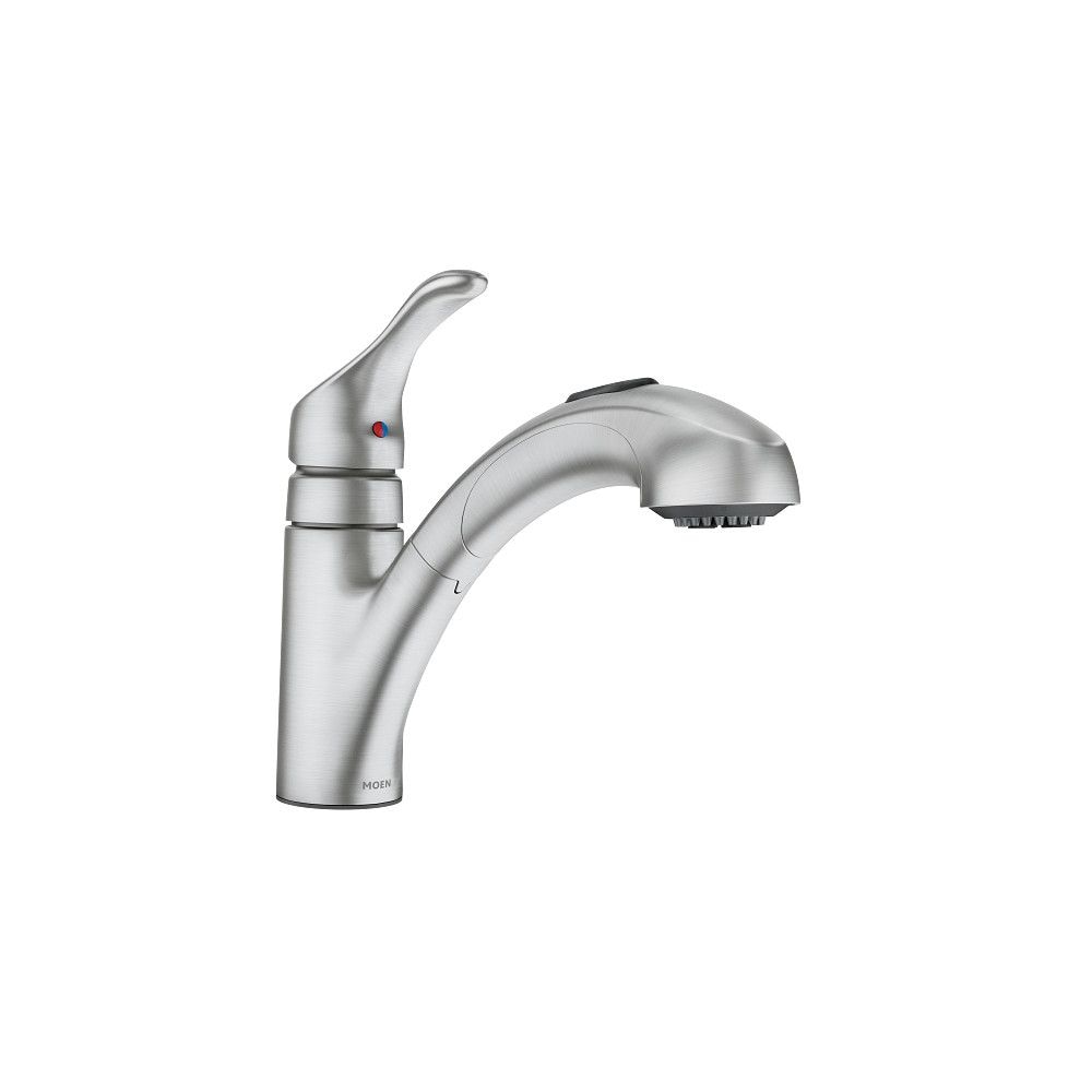 Renzo Single-Handle Pull-Out Kitchen Faucet, Spot-resistant Stainless