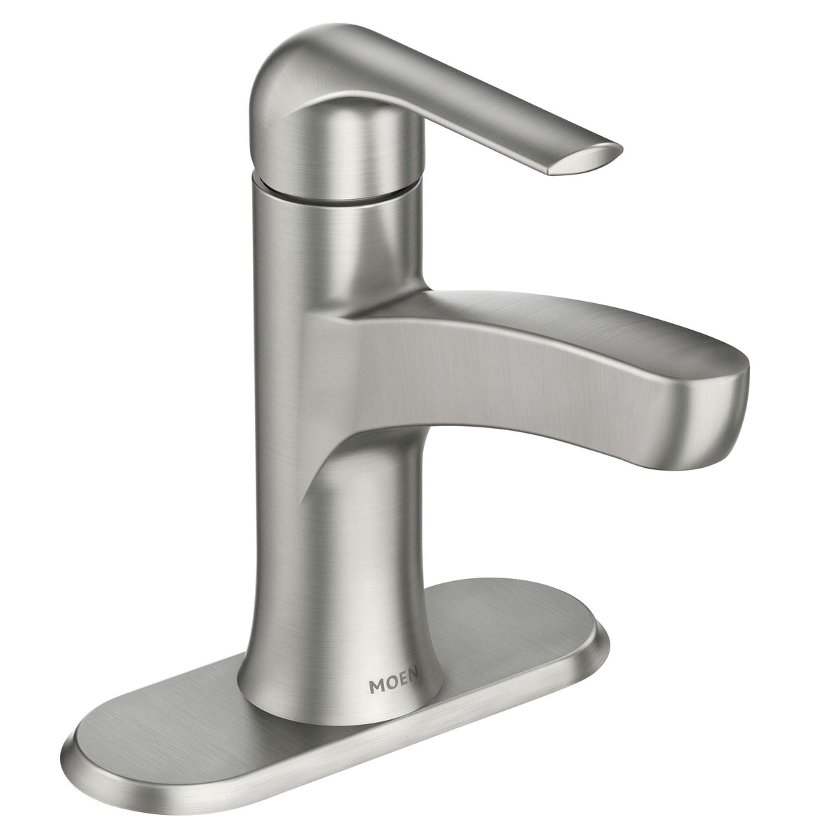 Tilson Single-Handle Brushed Nickel Bathroom Lavatory/Bathroom Sink Faucet with Spot-resistant