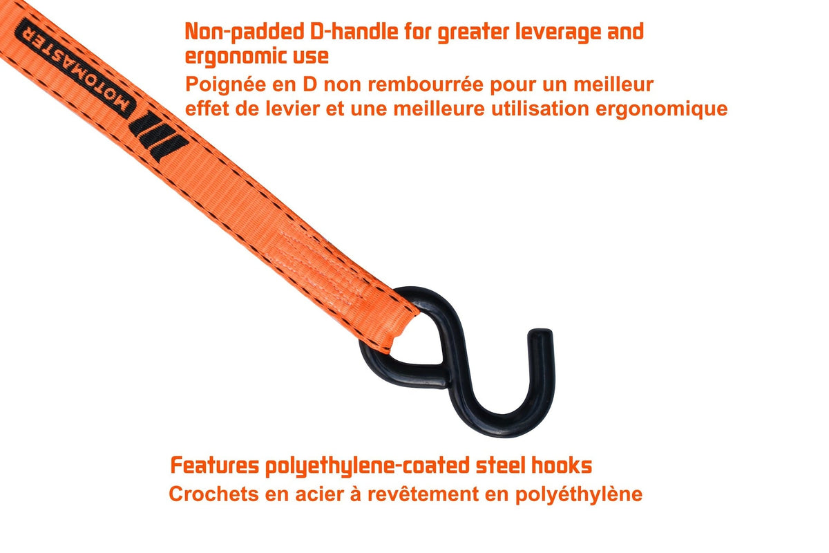 3,000-lb Heavy Duty Ratchet Tie Down Strap, Non-Padded, 1-in x 14-ft