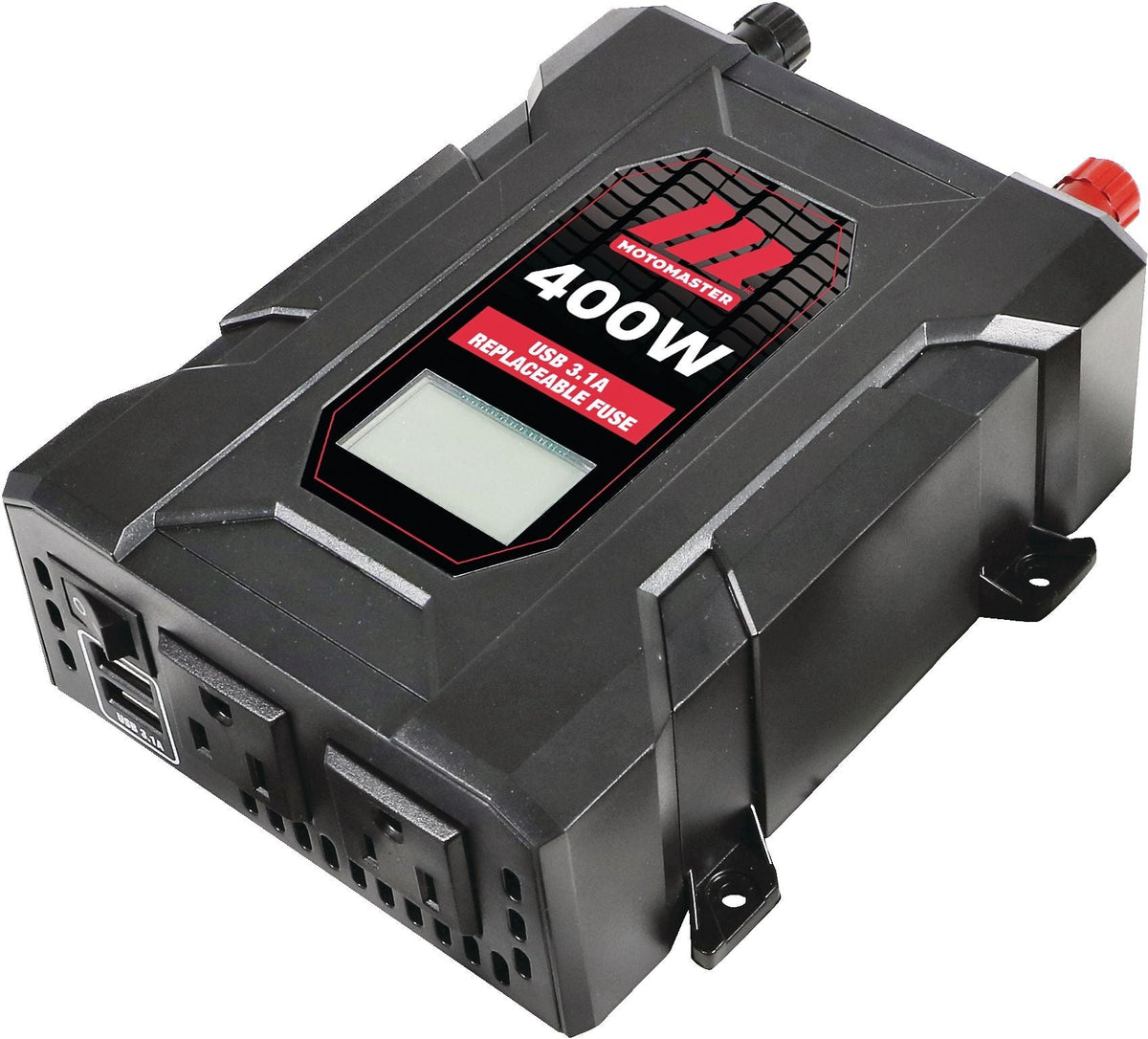 400W Power Inverter with LCD Screen, Grey