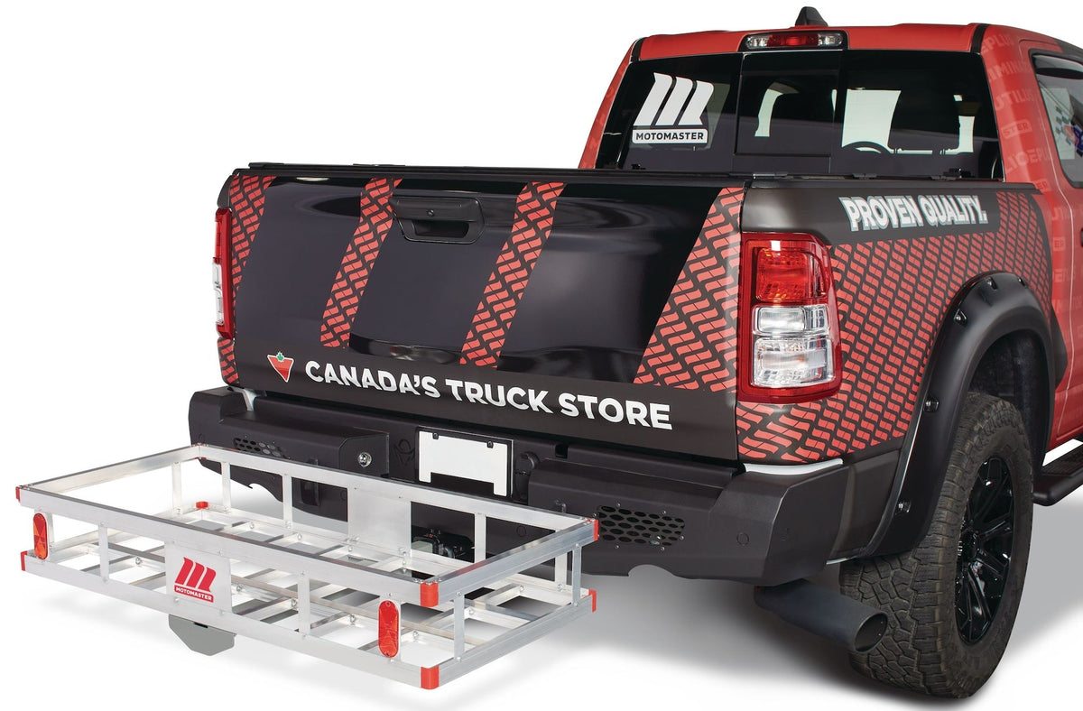 Aluminum Hitch Basket Cargo Carrier, 500-lb Capacity