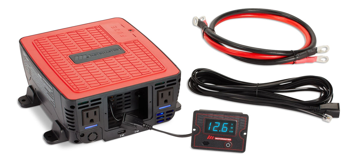 Power Inverter, 1500W, Includes Battery Cables