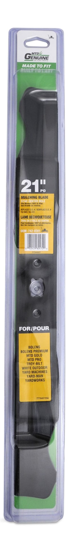 Mulch Lawn Mower Replacement Blade, 21-in