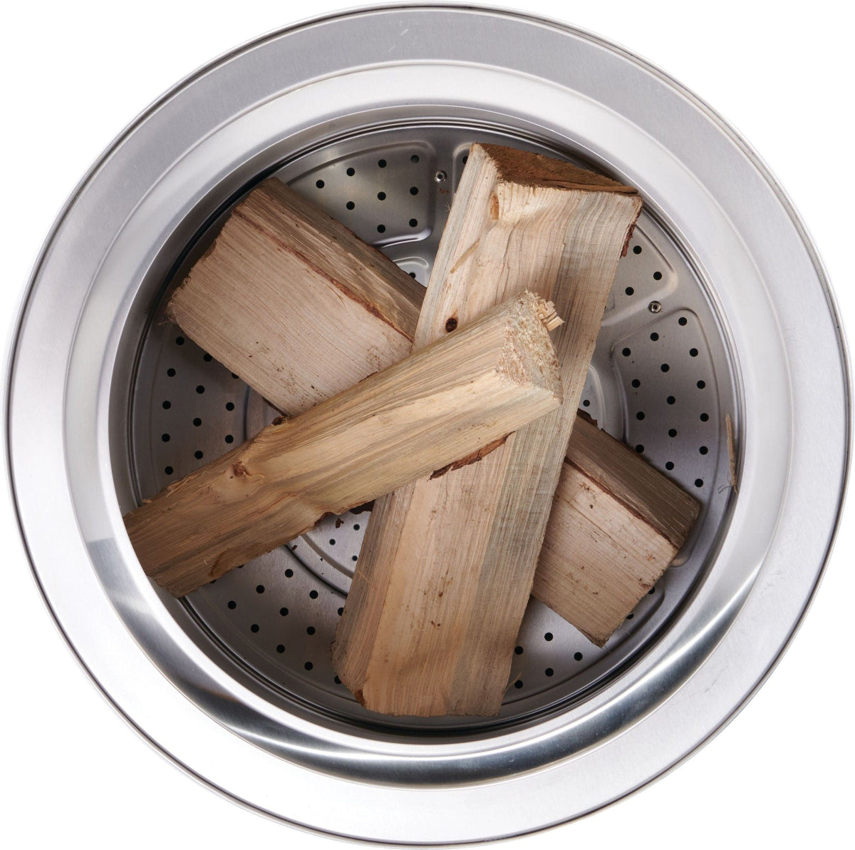 Timberwolf Outdoor Smokeless Multi-Fuel Fire Pit, Stainless Steel, 22-in