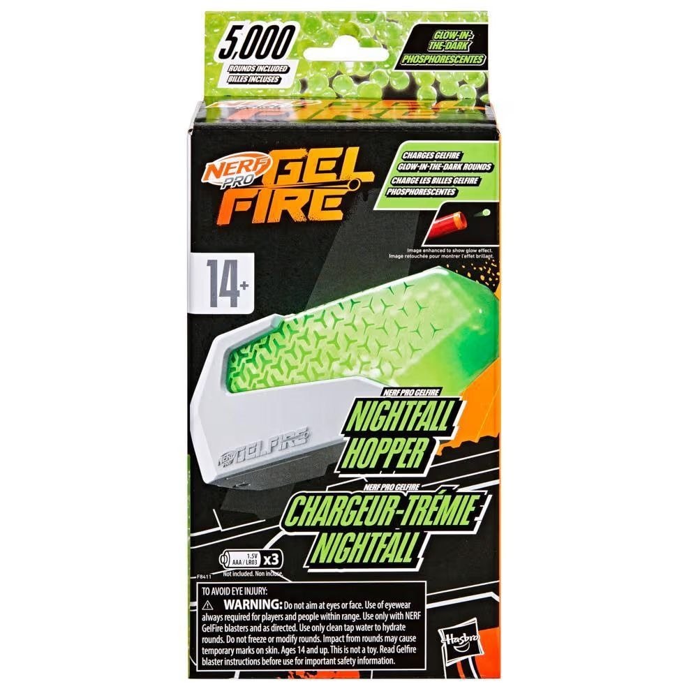 Pro Gelfire Glow In The Dark Nightfall Hopper with 5000 Gelfire Rounds