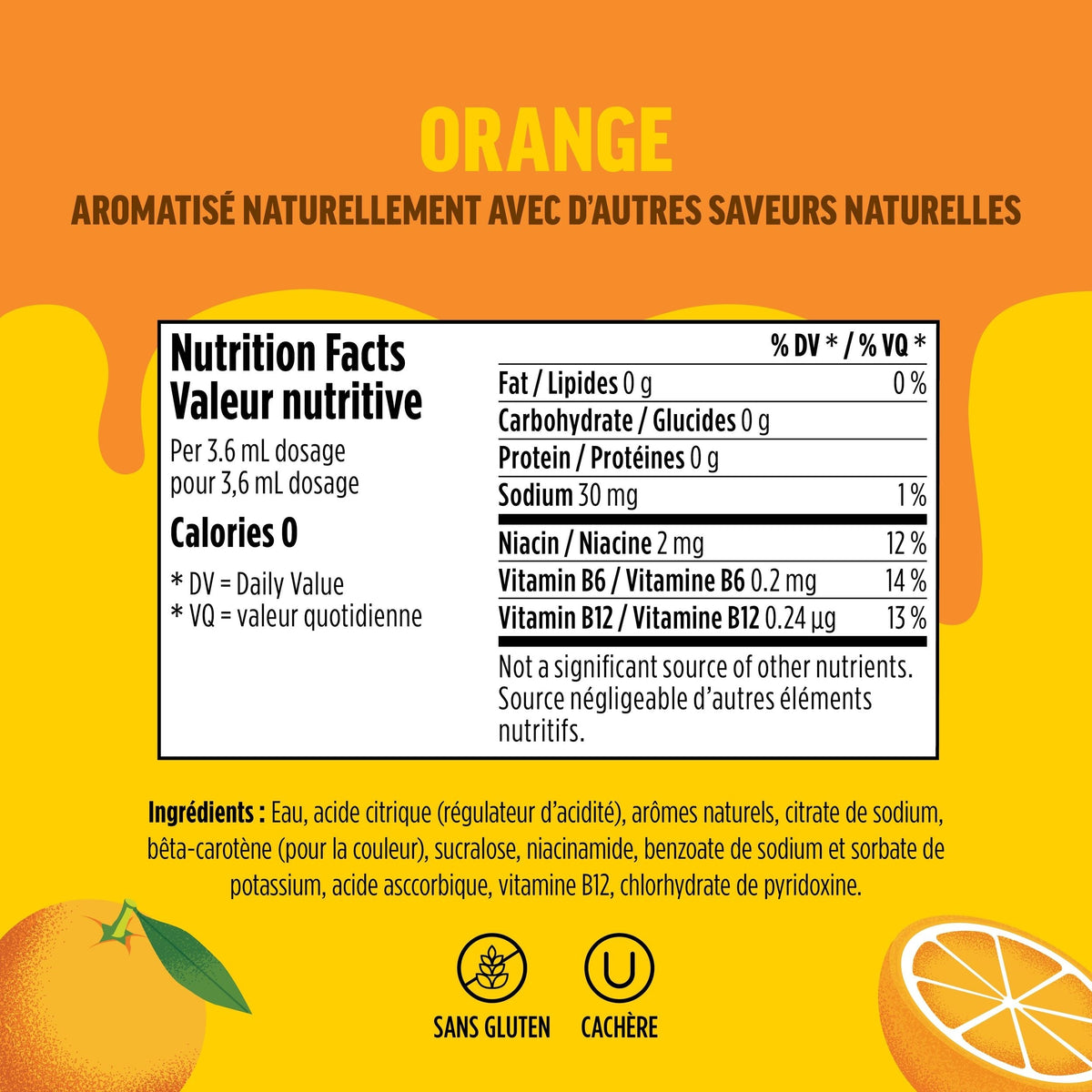Ninja Thirsti FRUITI CHILL Orange Flavoured Water Drops