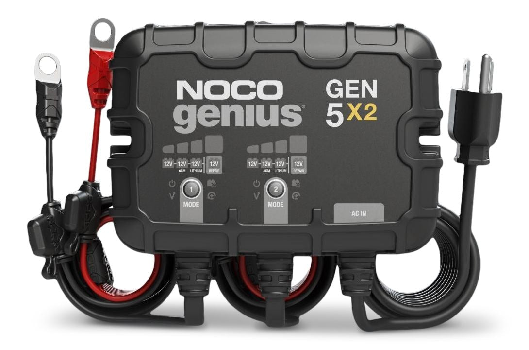 GEN5X2 Onboard Smart Battery Charger/Maintainer/Desulfator, 2-Bank, 10-Amp, 12V