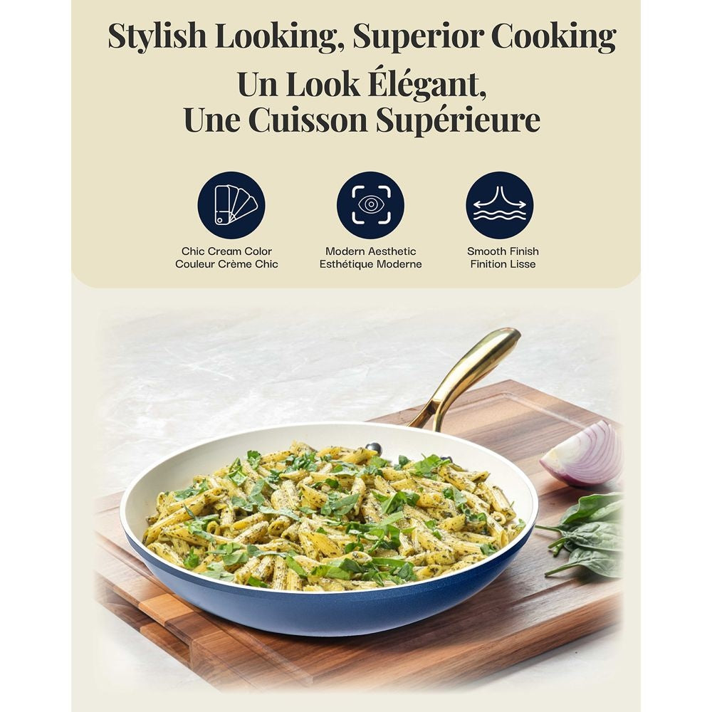 OB Steel Natural Collection Nonstick Fry Pan, Dishwasher-safe, 12-in