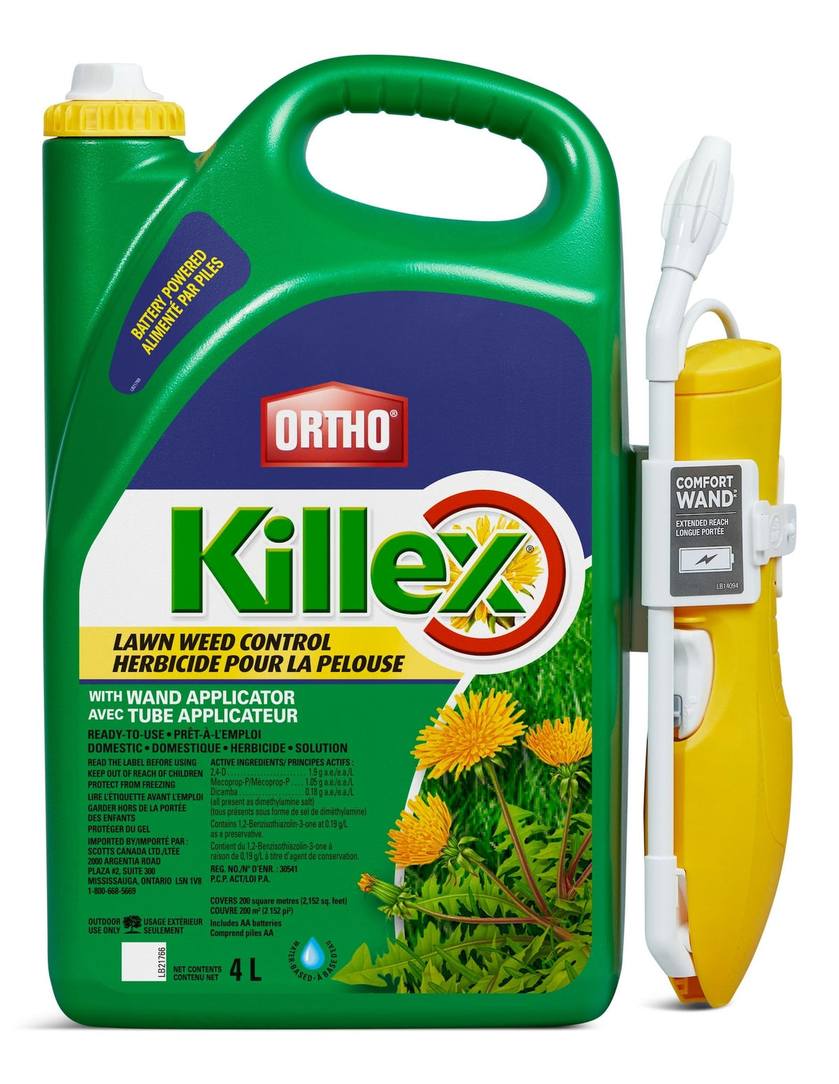 Killex Lawn Weed Control with Wand, 4-L