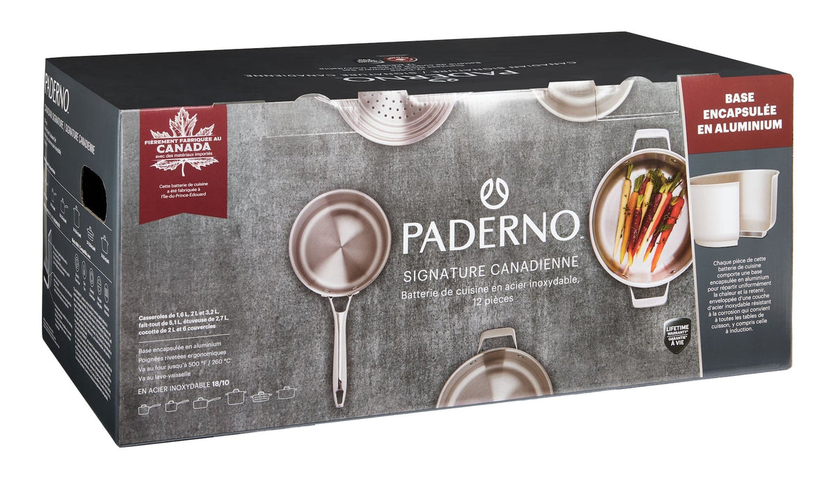 Canadian Signature Stainless Steel Cookware Set, 12-pc