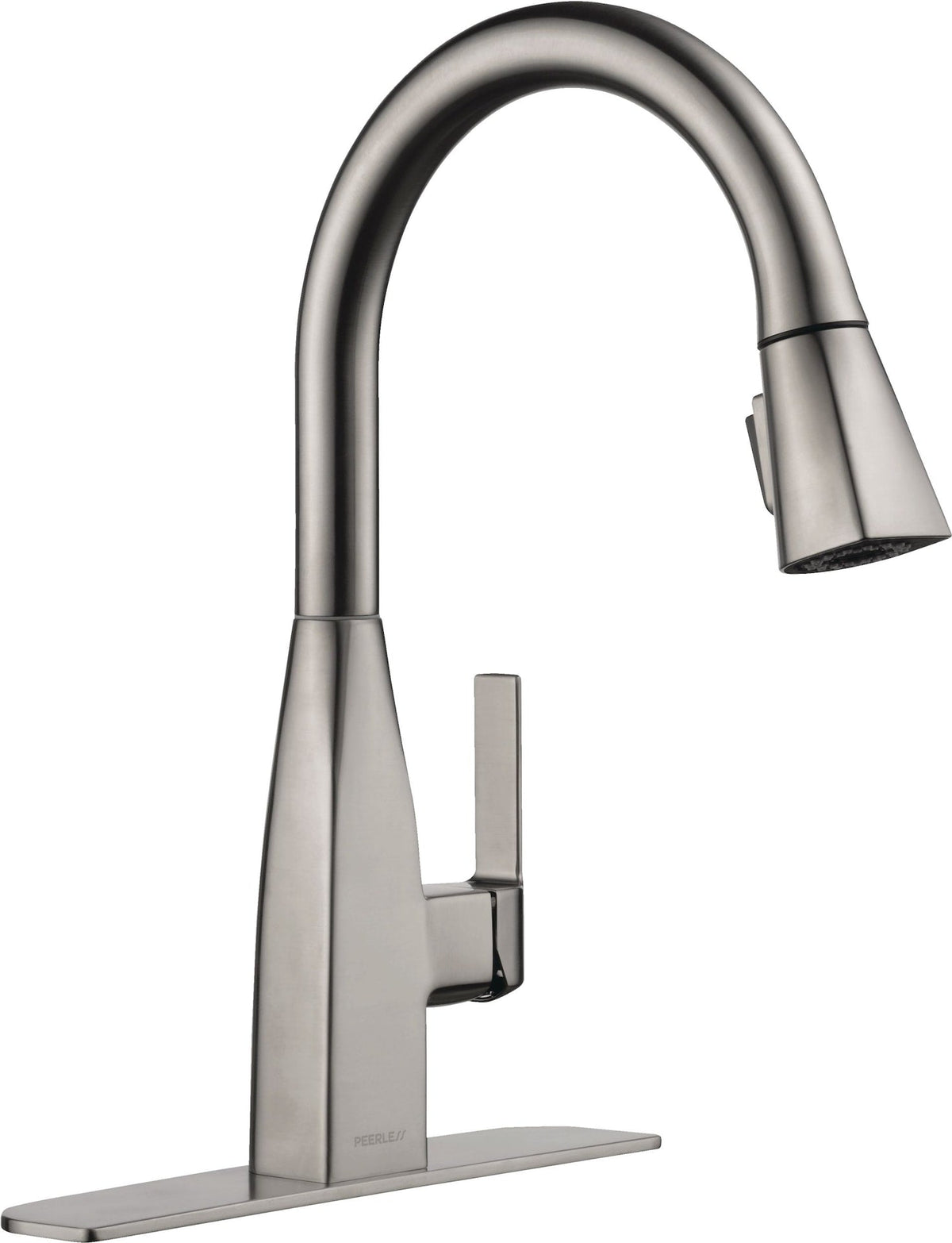 Xander Single Handle High Arc Pull-Down Kitchen Faucet, Stainless Steel