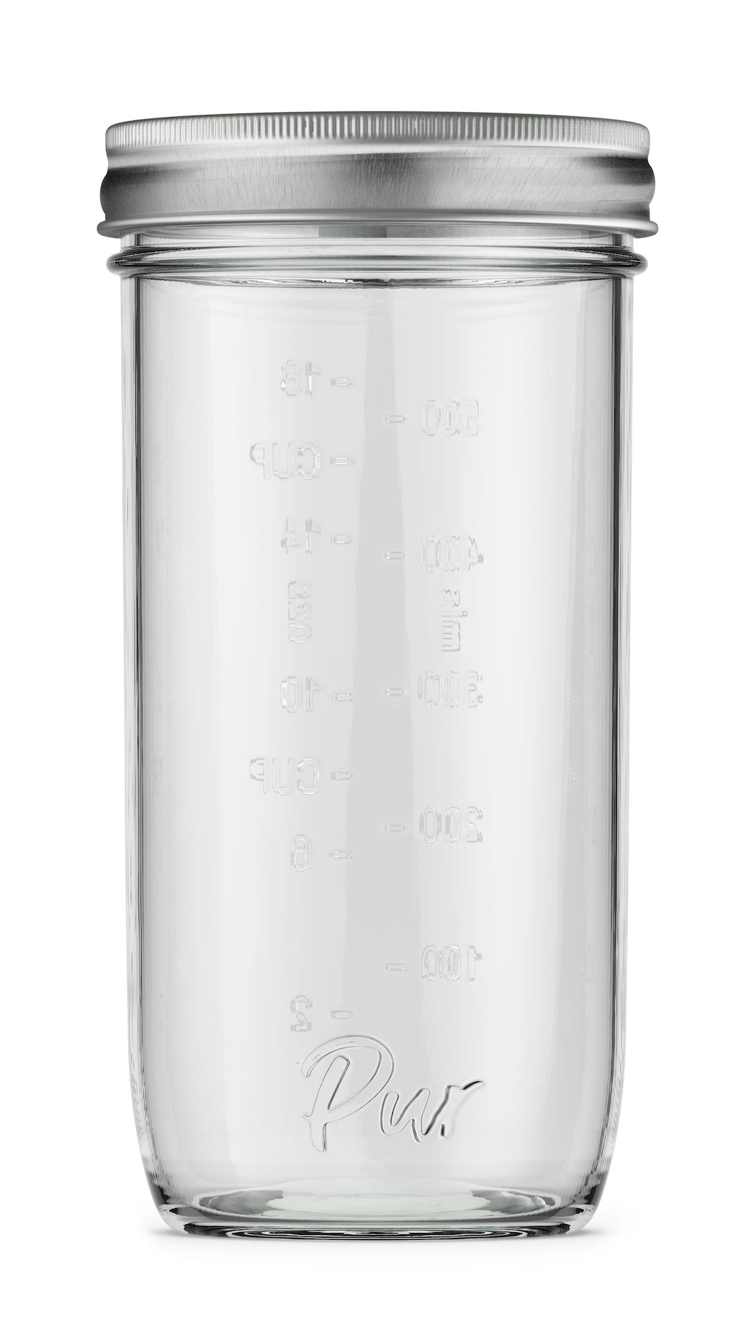 PUR BPA-Free Wide Mouth Canning Jars, 24-oz, 6-pk