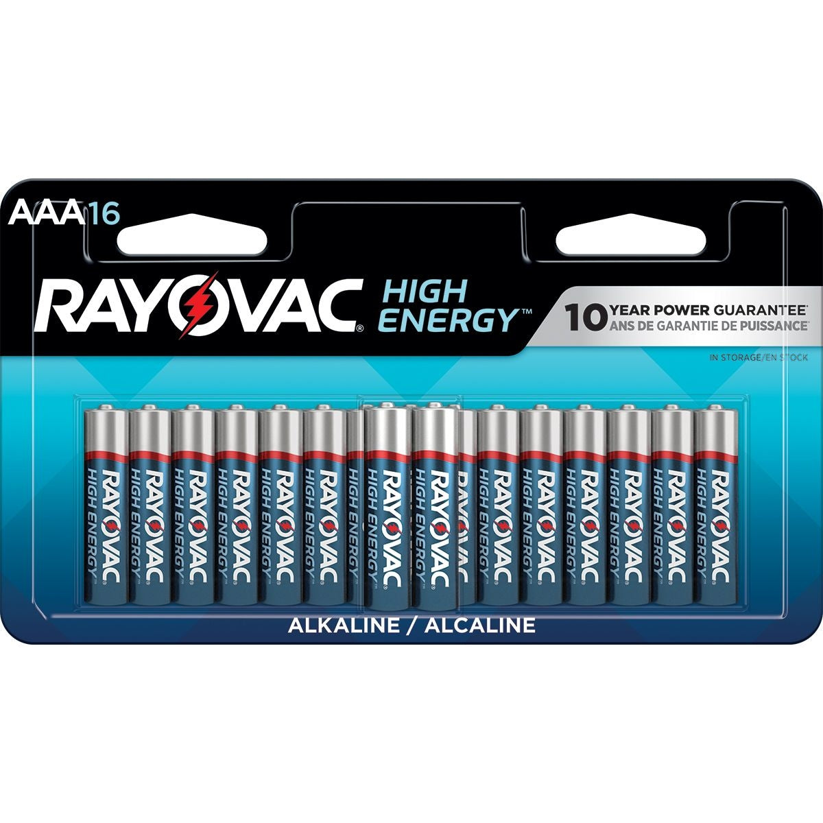 HIGH ENERGY AAA Alkaline Batteries, Long Lasting, All Purpose, 16-pk