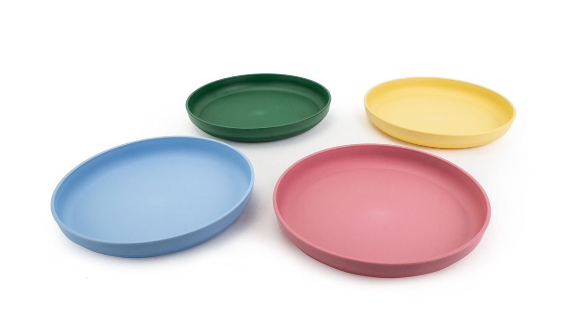 Reusable Plastic Tumbler Plates, BPA Free, Recyclable Material, Suitable for Kids, 4-pk