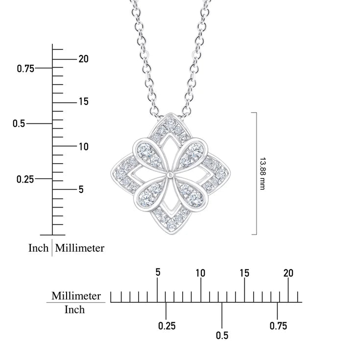 Round Brilliant Diamond Pendant (0.16 ctw)