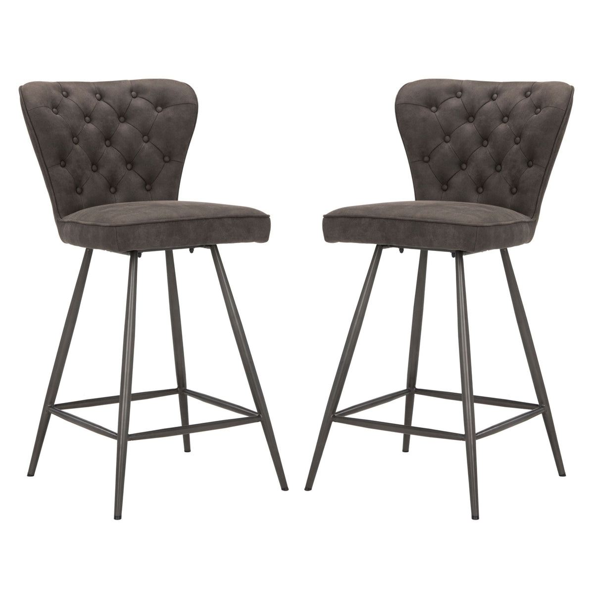 Ashby Counter Stool, Set of 2, Grey