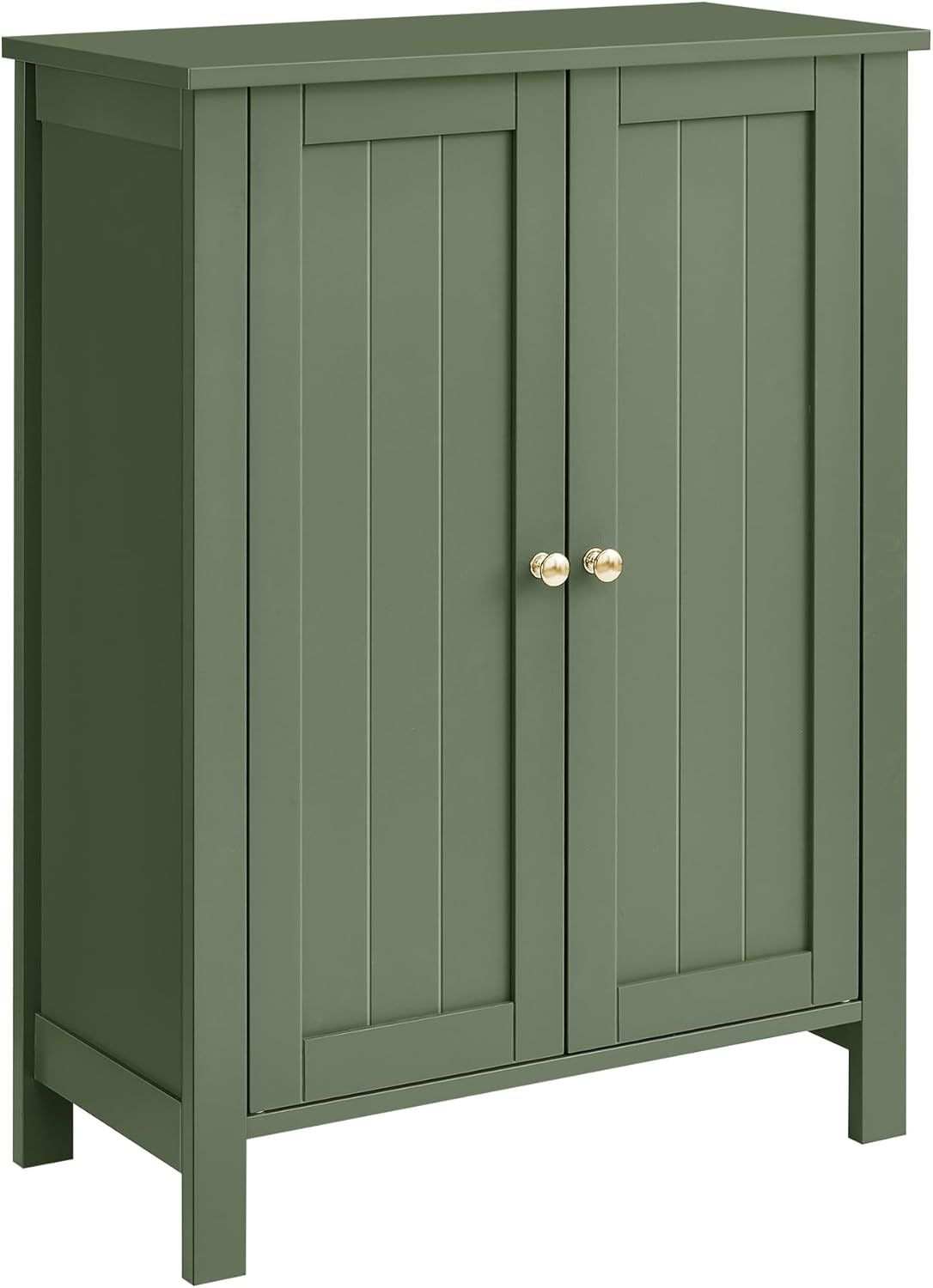 Home 2-Door Forest Green Storage Cabinet with 2 Adjustable Shelves