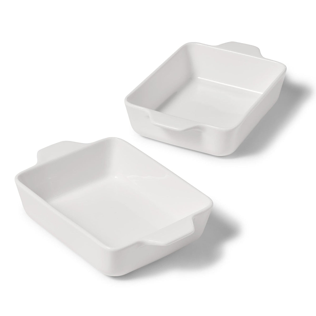 Gourmet Bistro Cooking Dishes, 2 Piece, White