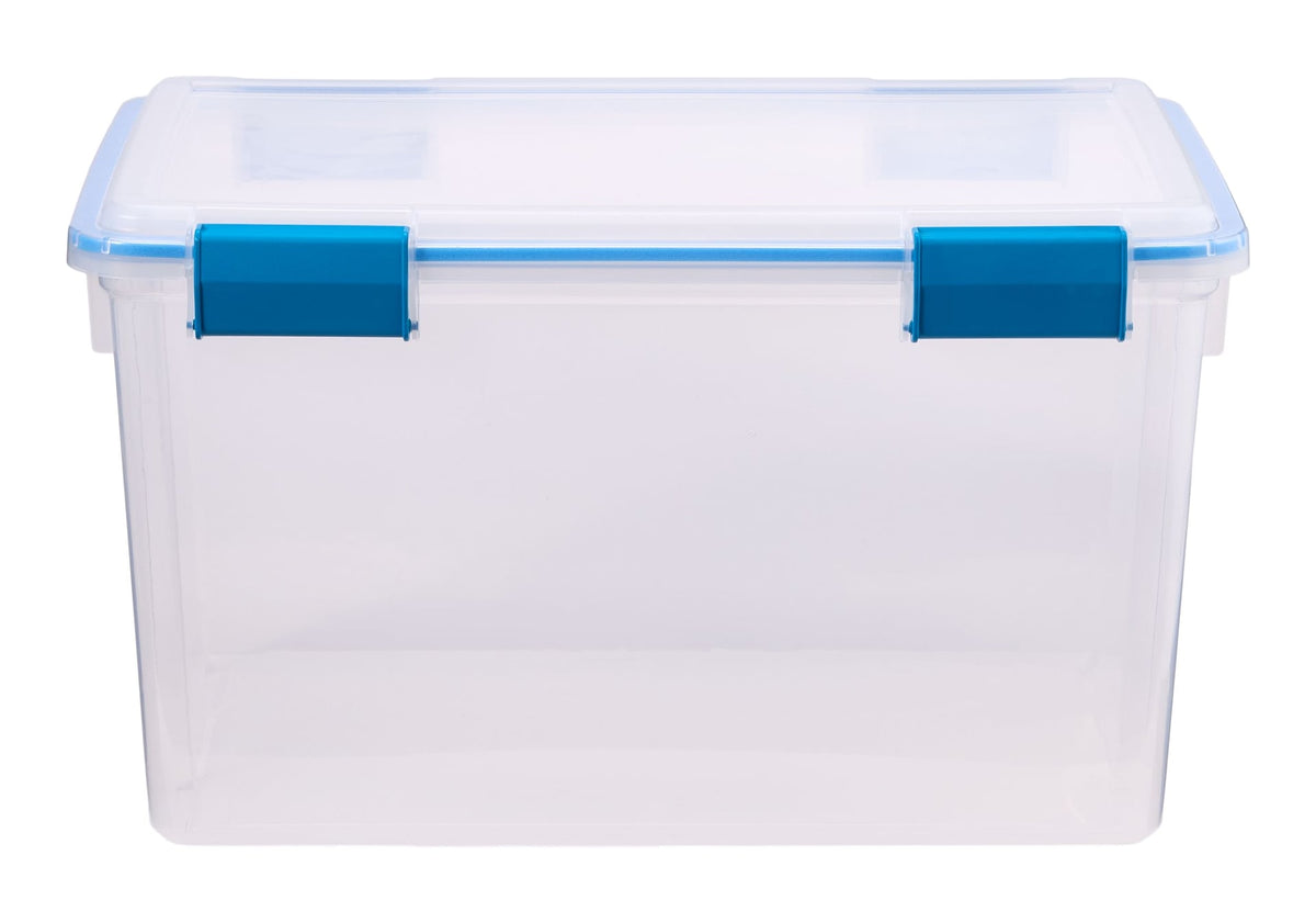Clear Storage Box with Gasketed Lid, 51-L