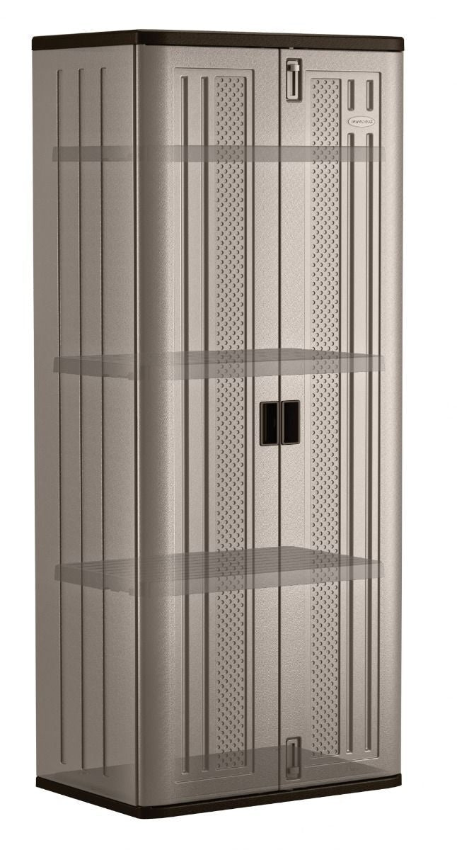 19 cu-ft Tall 3-Shelf Resin Storage Cabinet