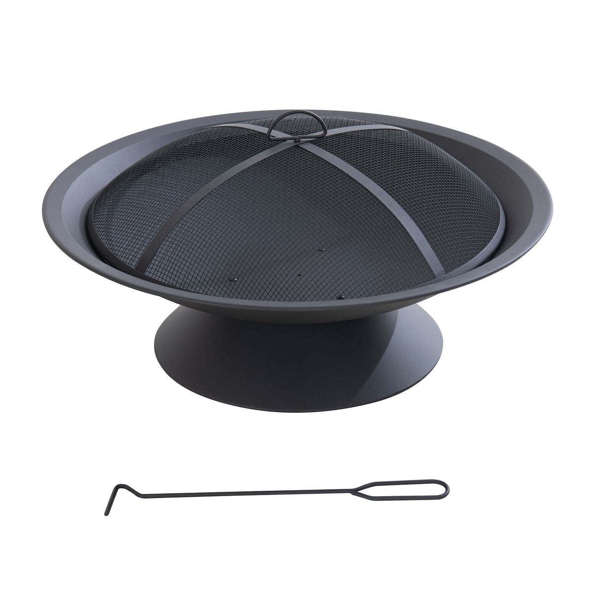 Genesee Round Fire Pit, Black