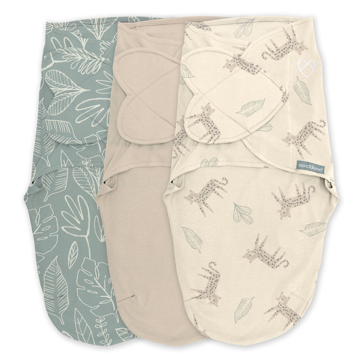Original Swaddle Adjustable Baby Wrap with Quick Change, Born Free, Size S/M, Ages 0-3m, 3-pk