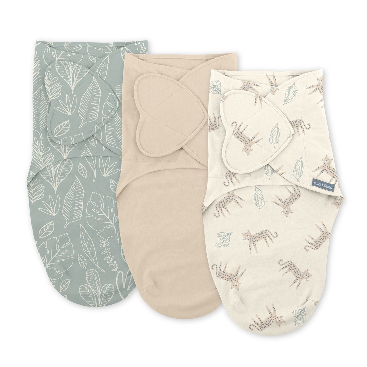 Original Swaddle Adjustable Baby Wrap with Quick Change, Born Free, Size S/M, Ages 0-3m, 3-pk
