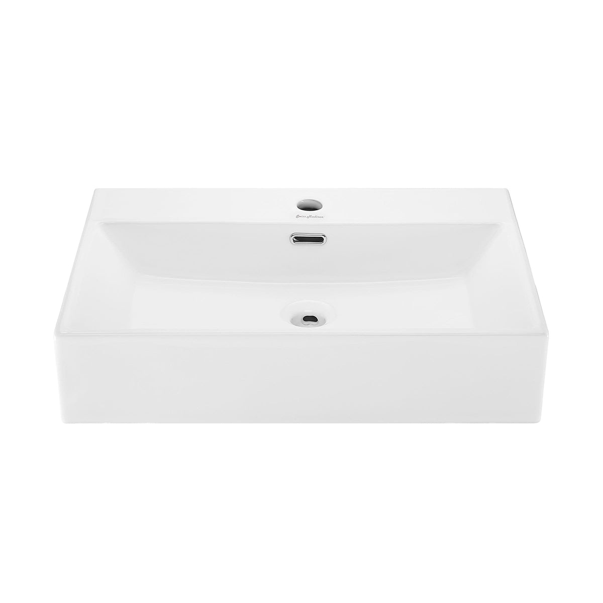 Claire Rectangle Wall-Mount Bathroom Sink, 24-in