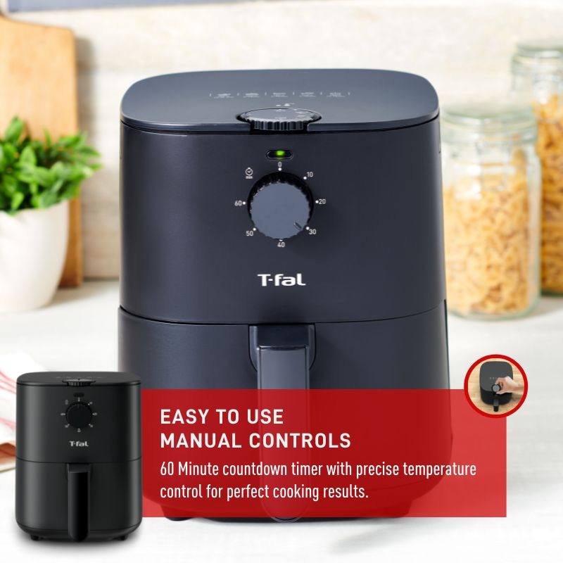 Easy-Fry Compact Air Fryer with Non-Stick Basket, 3.69-qt