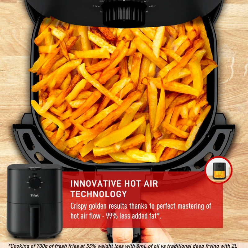 Easy-Fry Compact Air Fryer with Non-Stick Basket, 3.69-qt