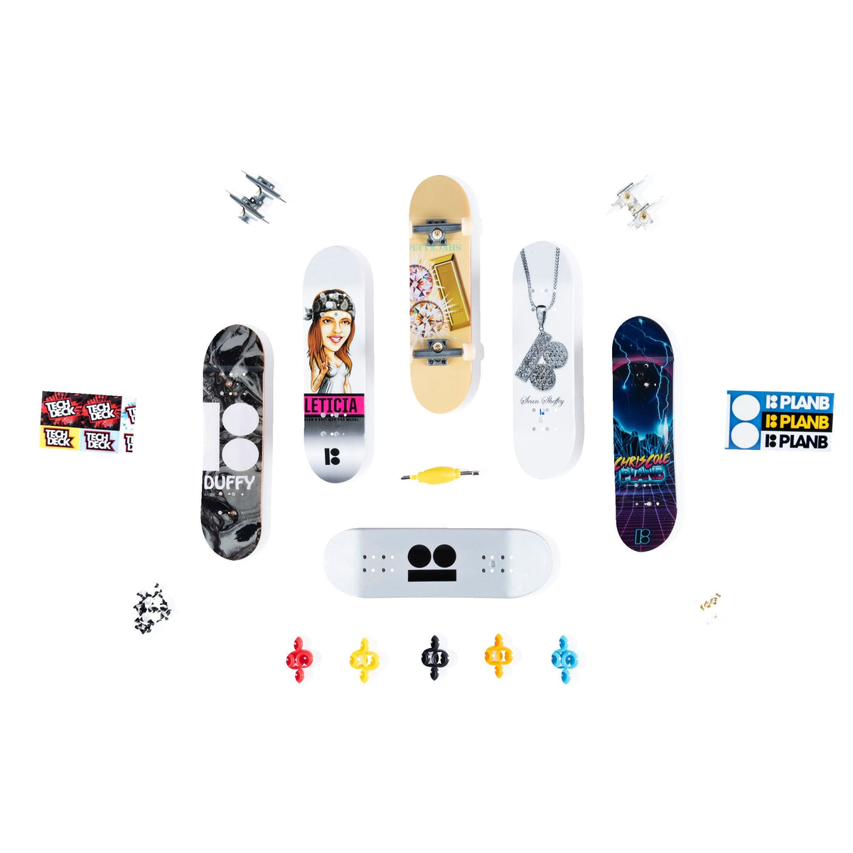 Sk8shop Finberboard Bonus Pack, Ages 6+, 6-pk