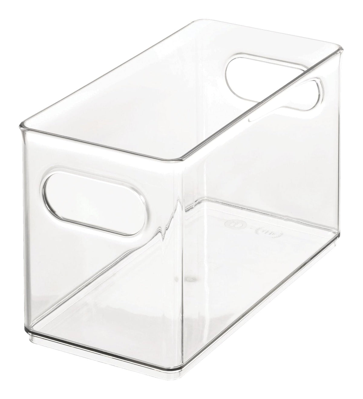 Clear Plastic Narrow Stacking Pantry Bin Storage Organizer