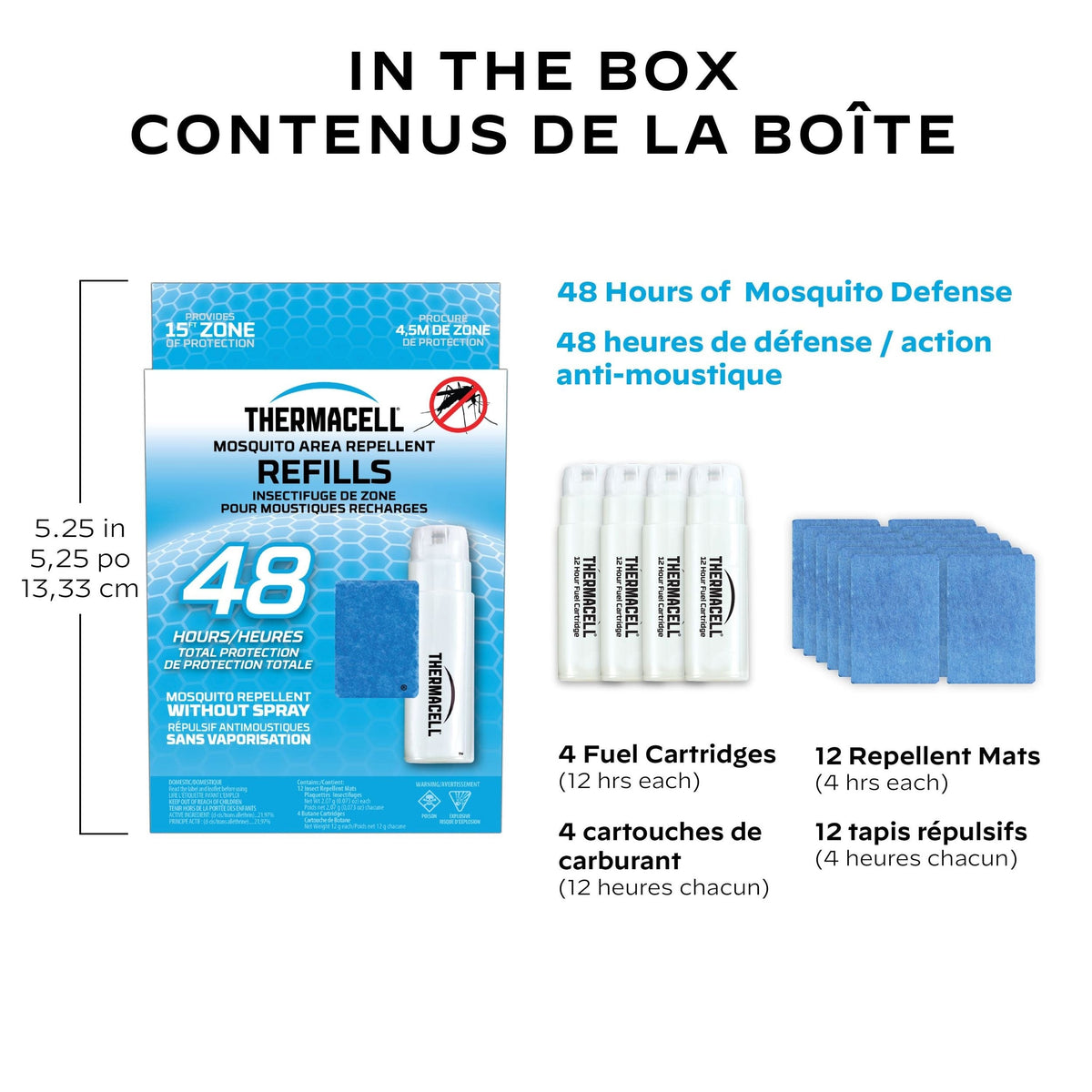 Fuel-ZoneGuard Fuel Powered Mosquito Repellent 48-Hr Refill Pack