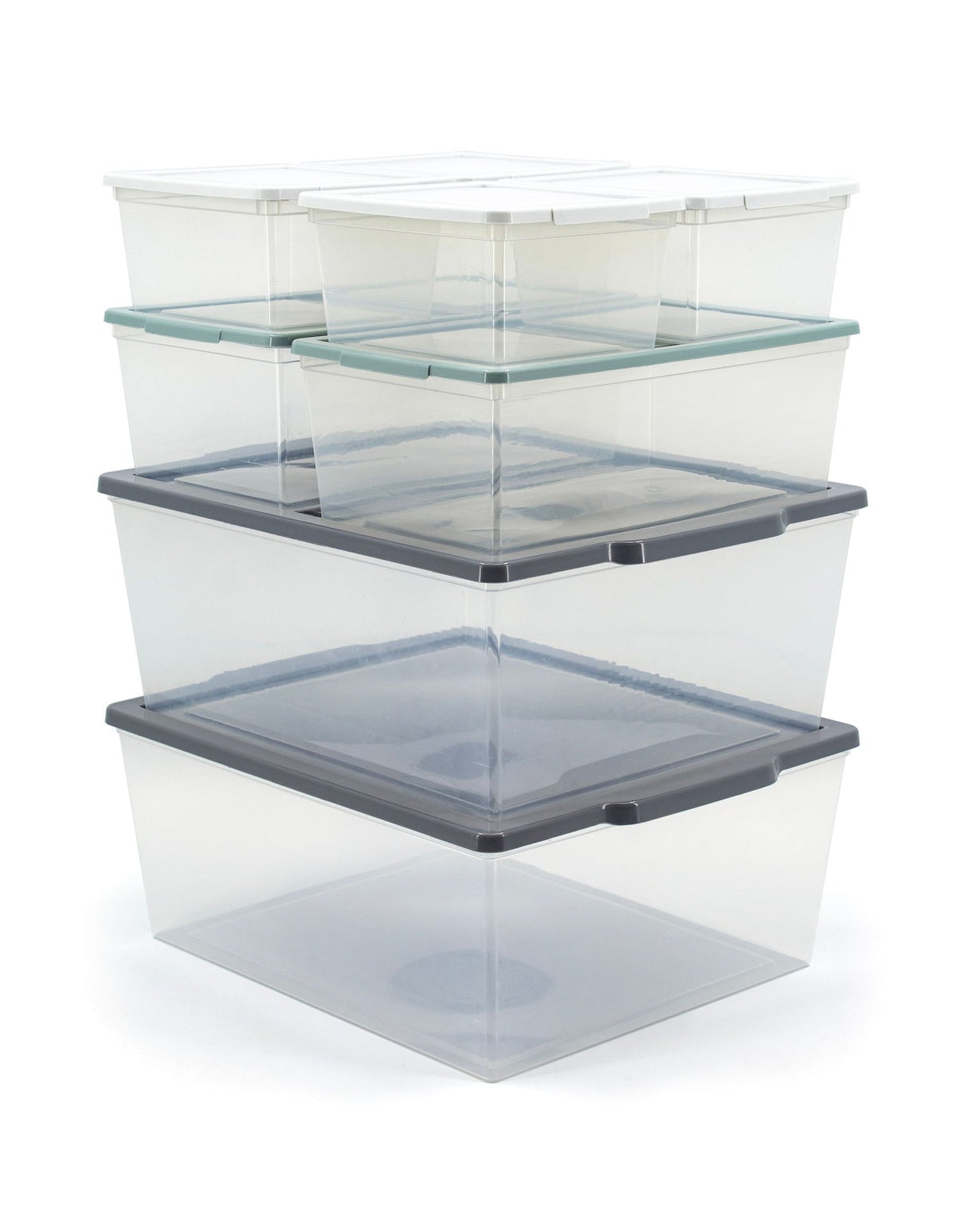 Modbox Modular Storage Bin with Lid, 8-pk