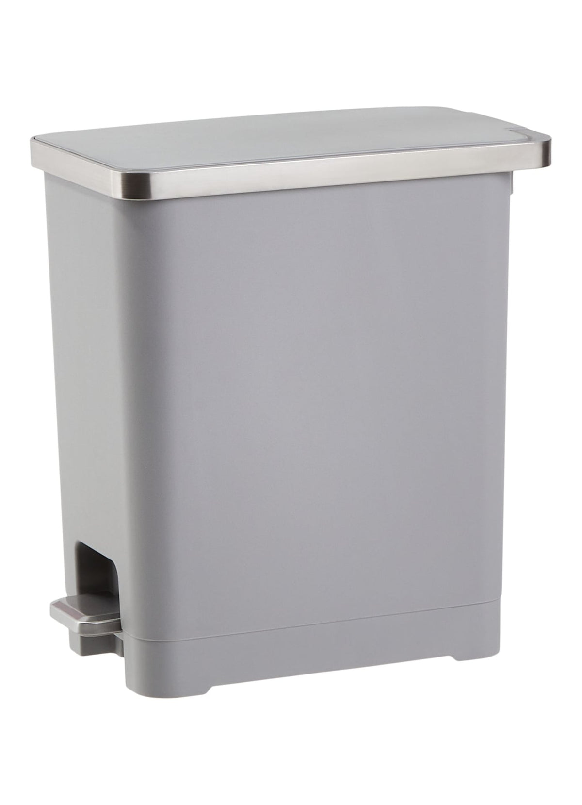 Type A Slim Grey Resin Garbage Can, 15-L