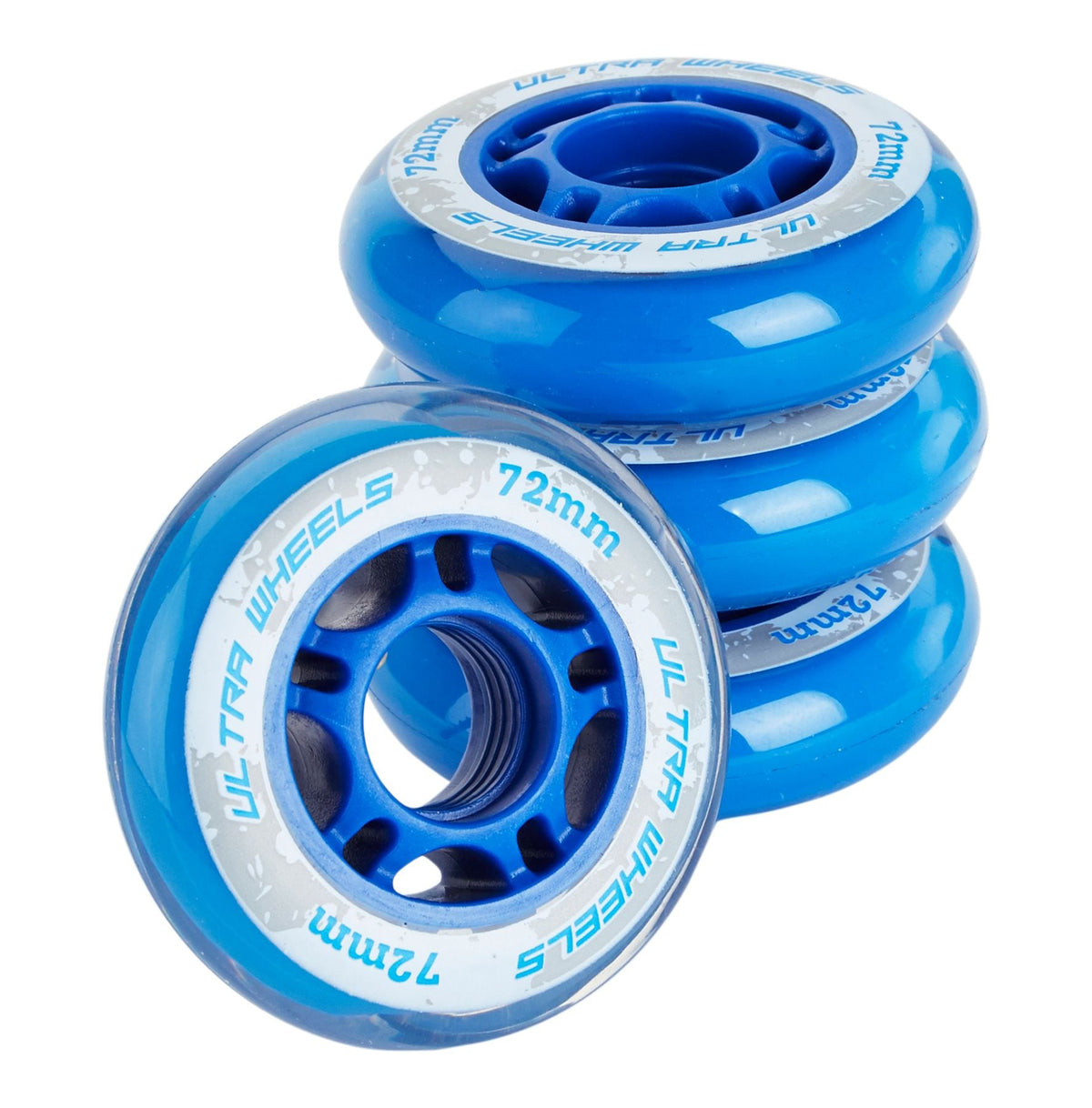 Replacement Inline Skate Wheels, Blue, 4-pk, Assorted Sizes