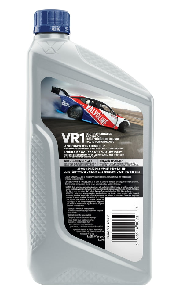 VR1 20W-50 4-Cycle Racing Oil, 1-L