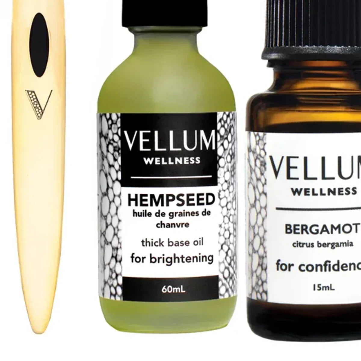 Vellum Wellness Mature Skin Kit with Essential Oils and Facial Roller