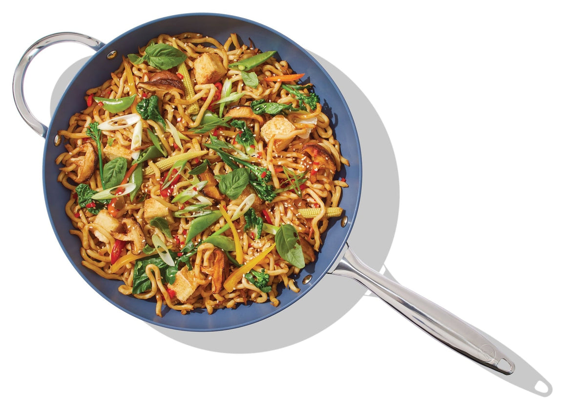 Aluminum Non-Stick Frypan, Blue, 10 1/4-in